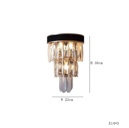 Modern dark bronze led crystal chandelier dining room luxury design
