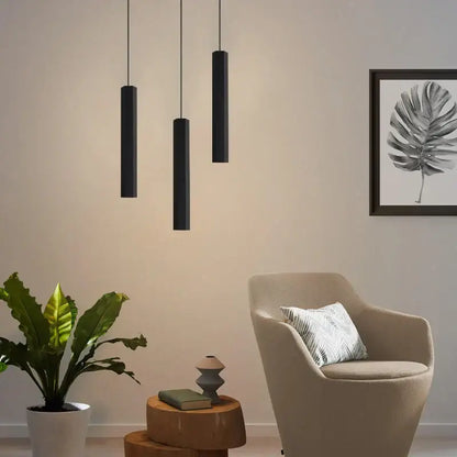 Modern black led crystal staircase chandelier for dining room