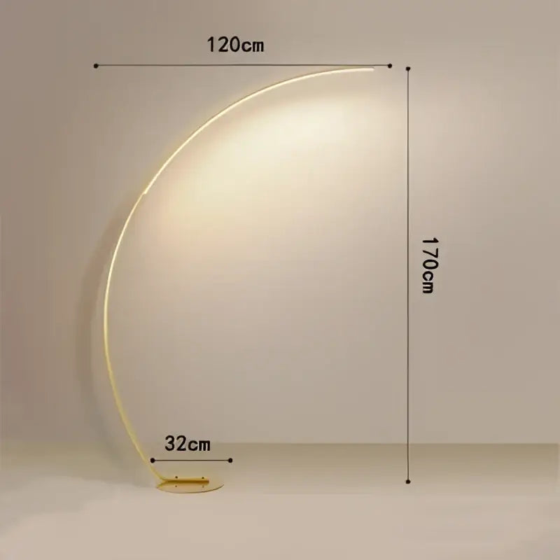 Modern black led dimming floor lamp for living room