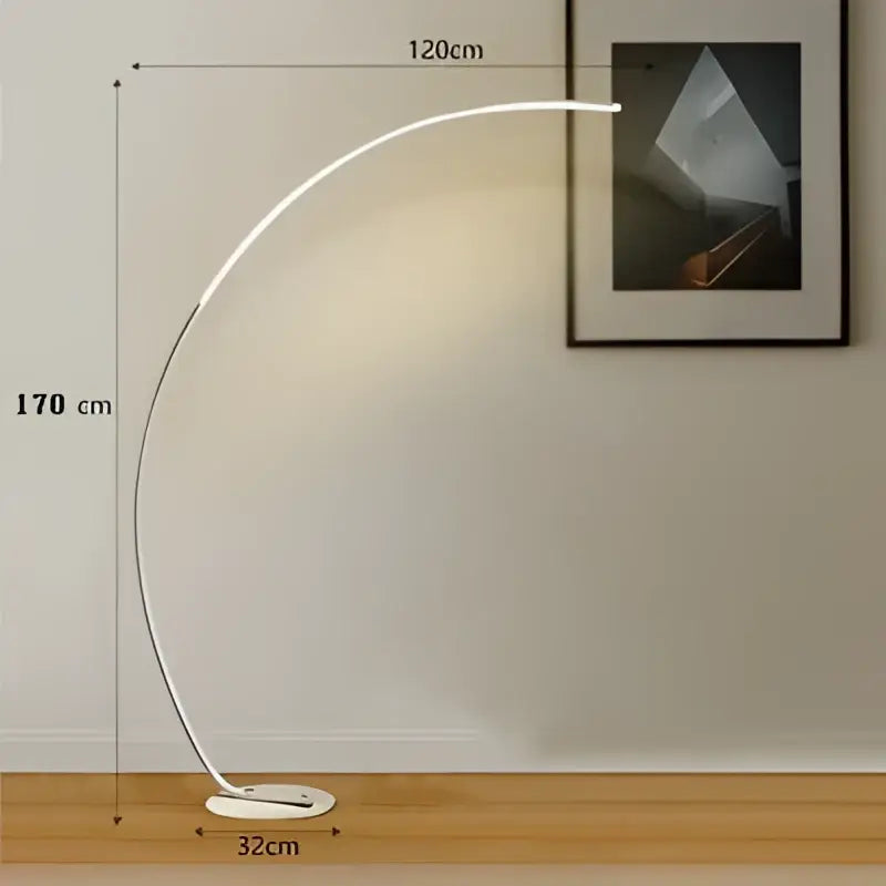Modern black led dimming floor lamp for living room
