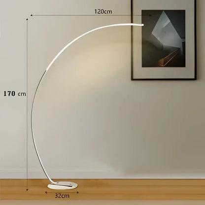 Modern black led dimming floor lamp for living room