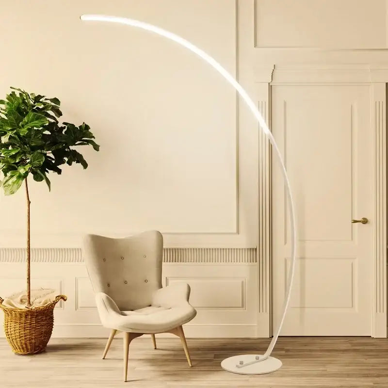 Modern black led dimming floor lamp for living room