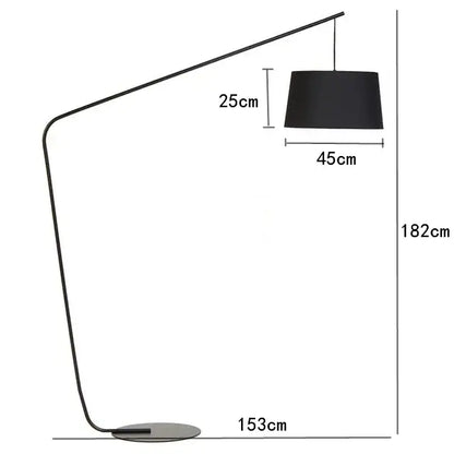 Modern black led floor lamp living room decor