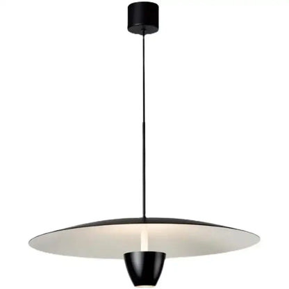 Modern minimalist black led hanging light for dining room