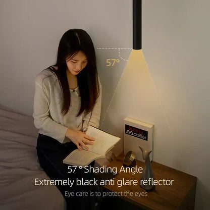 Modern black led pendant light living room double anti glare spot