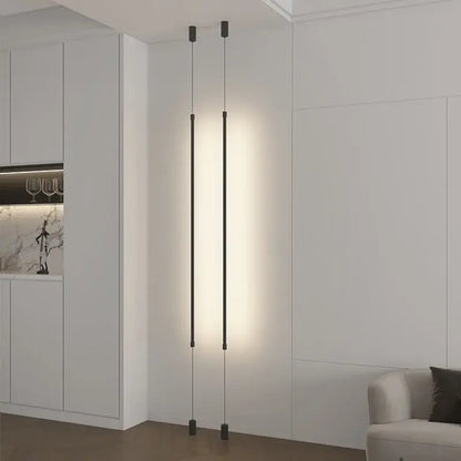 Modern minimalist black led pendant light for living room