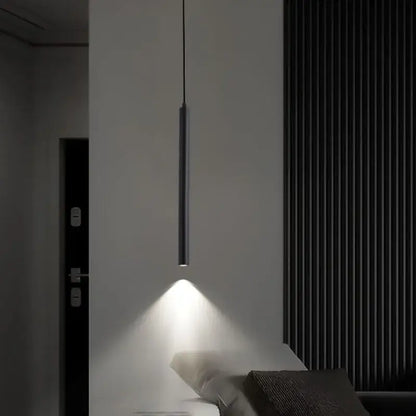 Minimalist black led pendant lights for dining room kitchen