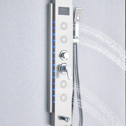 black led shower panel bathroom faucet with blue light
