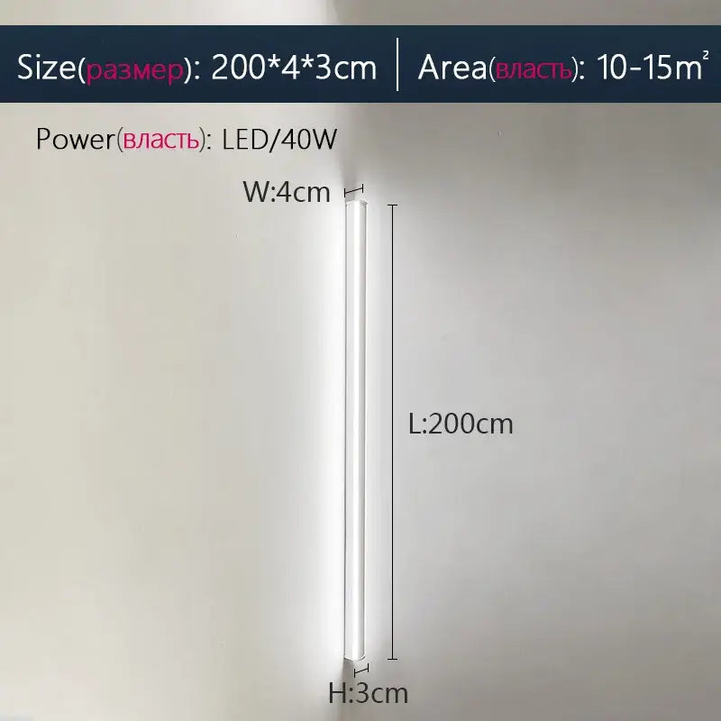 Modern minimalist black led wall lamp for bedroom ambient lighting