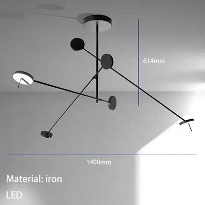 Minimalist black led wall reading light for bedroom
