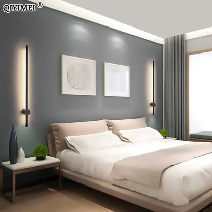 Modern black l-shaped led wall sconce for bedroom lighting