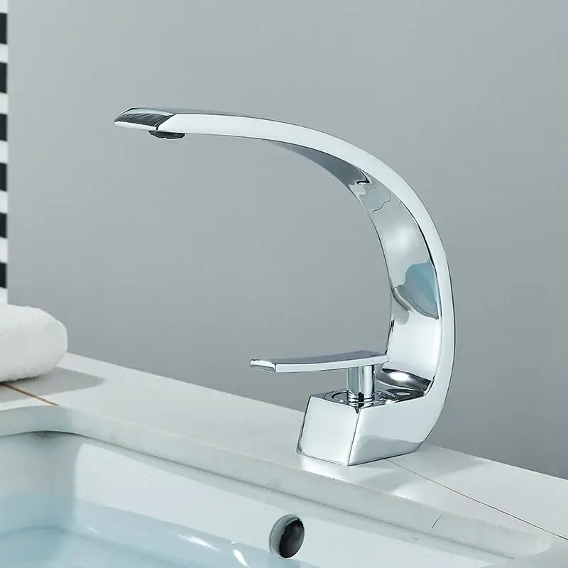 Modern matte black luxury brass basin faucet bathroom mixer tap