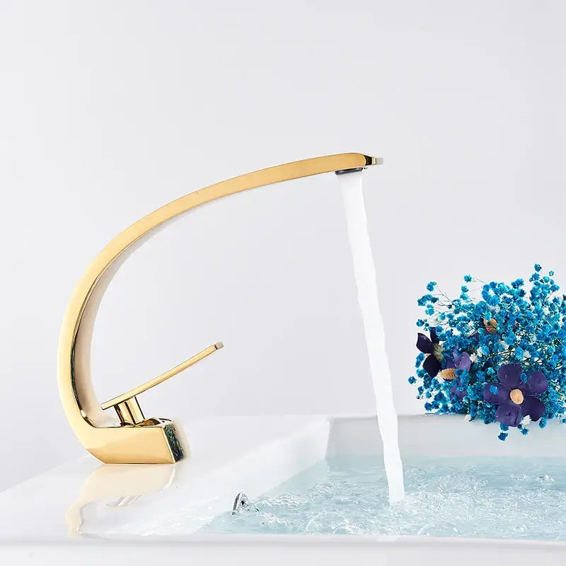 Modern matte black luxury brass basin faucet bathroom mixer tap