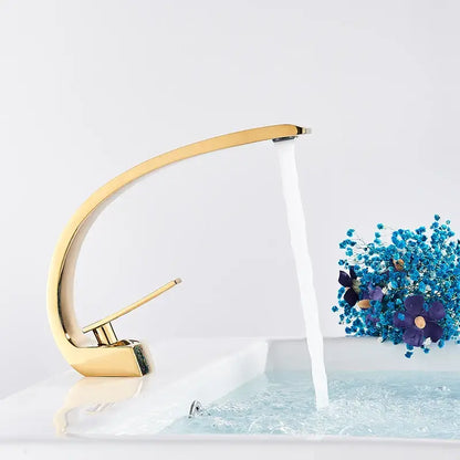 Modern matte black luxury brass basin faucet bathroom mixer tap