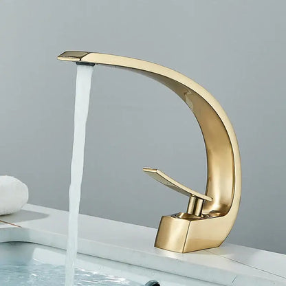 Modern matte black luxury brass basin faucet bathroom mixer tap