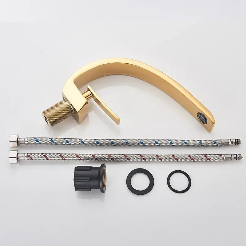 Modern matte black luxury brass basin faucet bathroom mixer tap