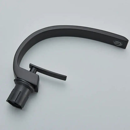 Modern matte black luxury brass basin faucet bathroom mixer tap