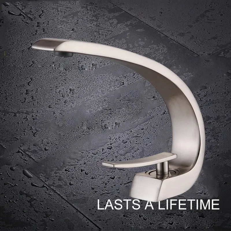 Modern matte black luxury brass basin faucet bathroom mixer tap