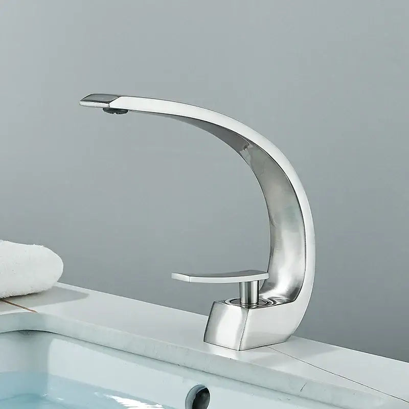 Modern matte black luxury brass basin faucet bathroom mixer tap