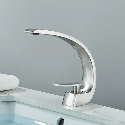 Modern matte black luxury brass basin faucet bathroom mixer tap