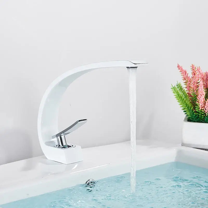Modern matte black luxury brass basin faucet bathroom mixer tap