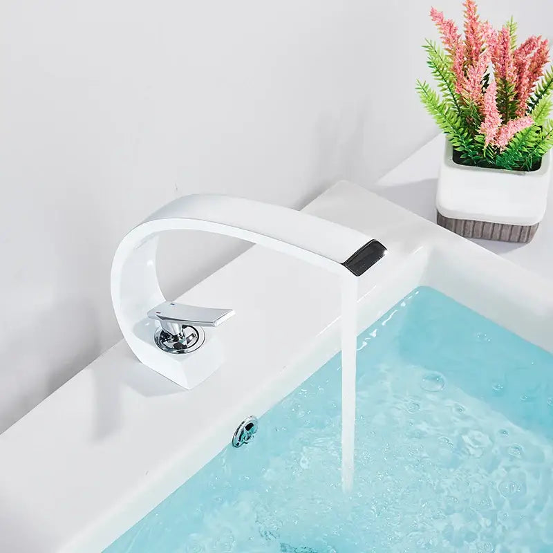 Modern matte black luxury brass basin faucet bathroom mixer tap