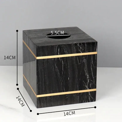 Black and gold marble bathroom accessories set bathroom organizer