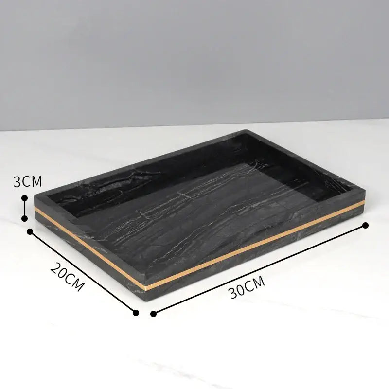 Black and gold marble bathroom accessories set bathroom organizer