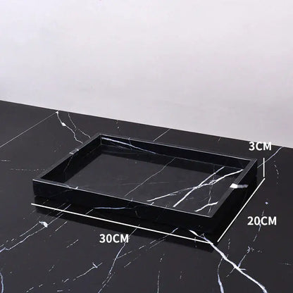 Black marquina marble bathroom set with gold handles