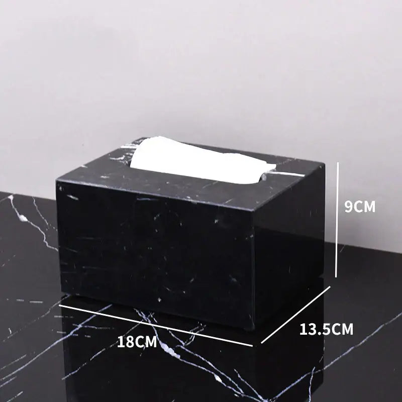 Black marquina marble bathroom set with gold handles