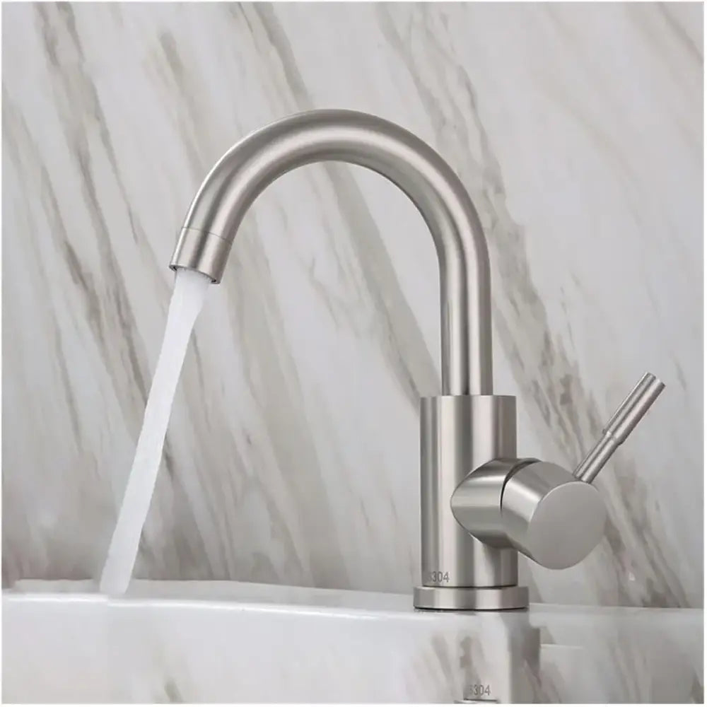 Modern brushed black stainless steel kitchen faucet duradero y práctico