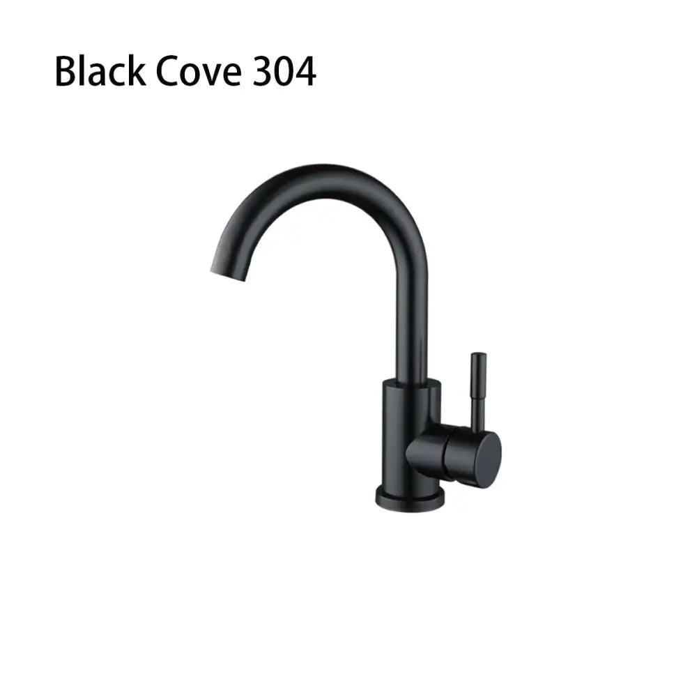 Modern brushed black stainless steel kitchen faucet duradero y práctico