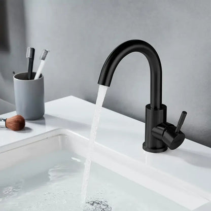 Modern brushed black stainless steel kitchen faucet duradero y práctico