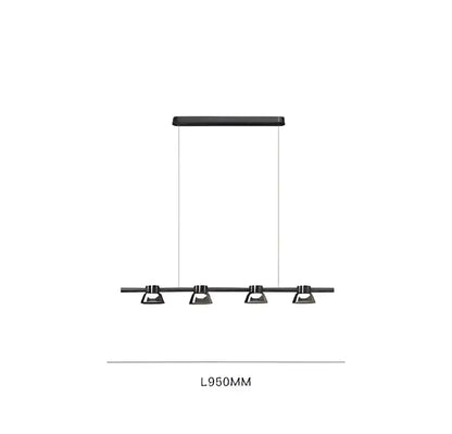 black strip chandelier 5 light living room pendant light