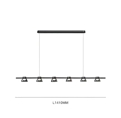 black strip chandelier 5 light living room pendant light