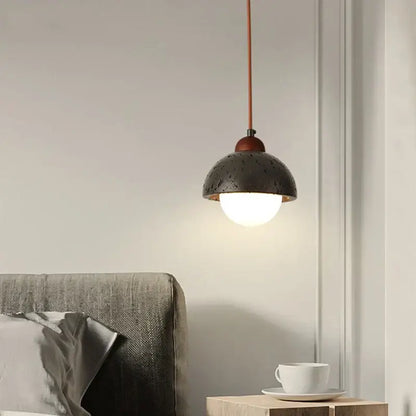 black travertine led pendant lamp for dining room