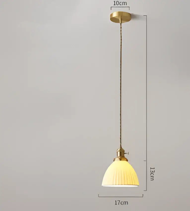 blue glass pendant light with black lace for bedroom