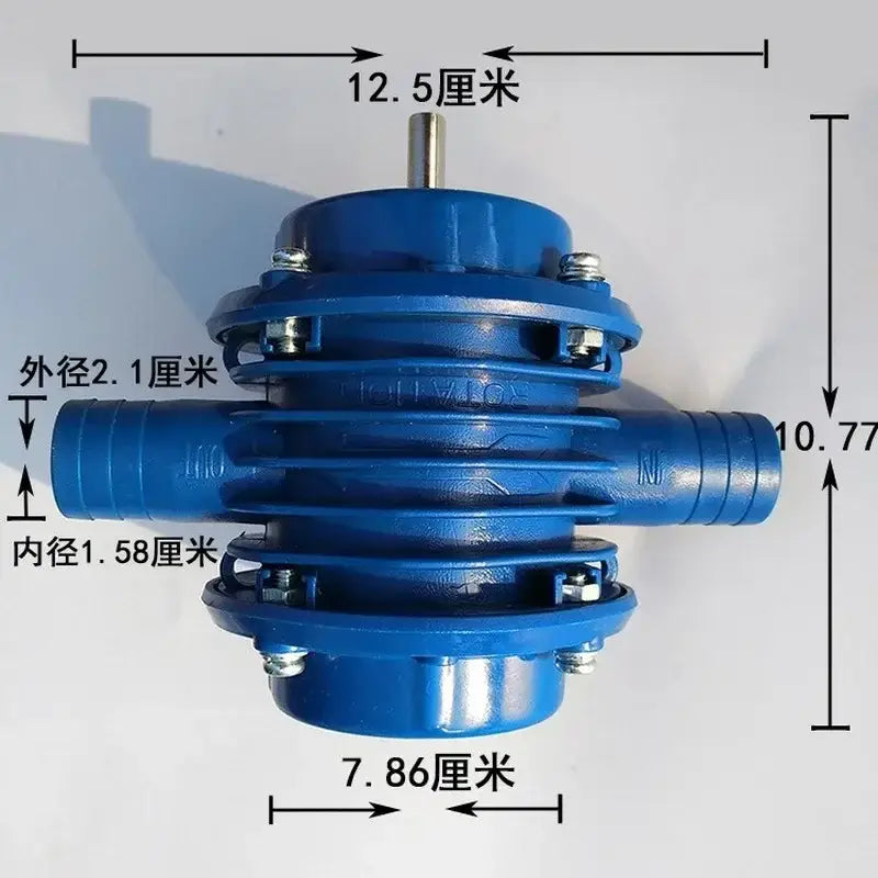 blue self-priming centrifugal pump for kitchen and garden