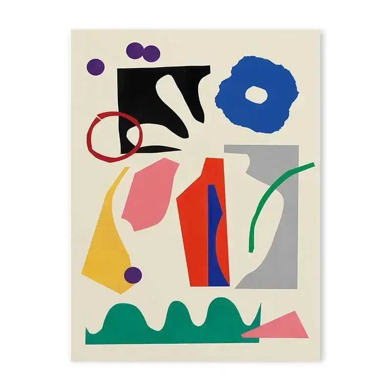 Vintage green weeping willow japanese abstract print living room poster