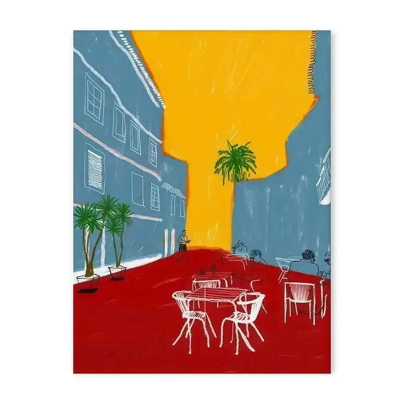 Vintage green weeping willow japanese abstract print living room poster