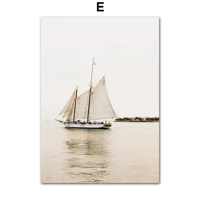 DecorBites™ Bohemian Beach Landscape Canvas Wall Art
