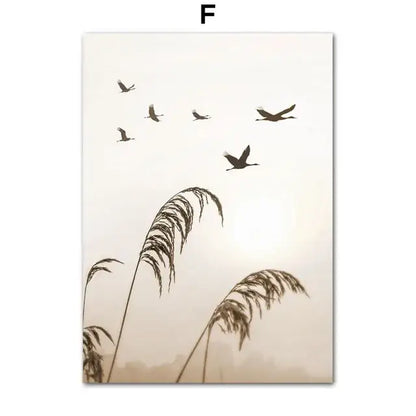 Rustic natural wood candle holder landscape wall art living room