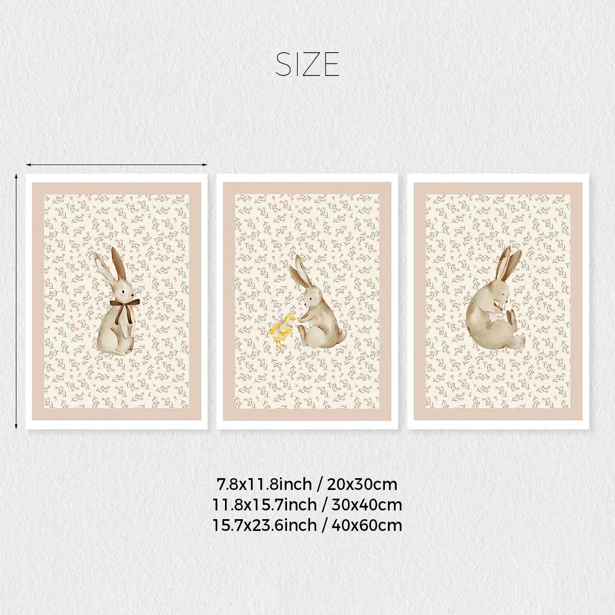 DecorBites™ Bohemian Forest Animal Wall Art Set