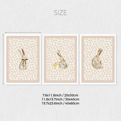 DecorBites™ Bohemian Forest Animal Wall Art Set
