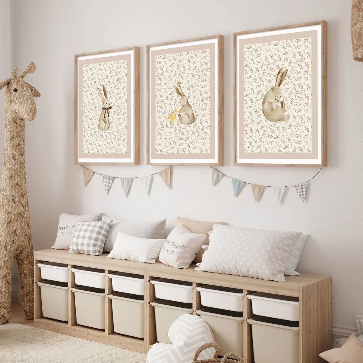 DecorBites™ Bohemian Forest Animal Wall Art Set