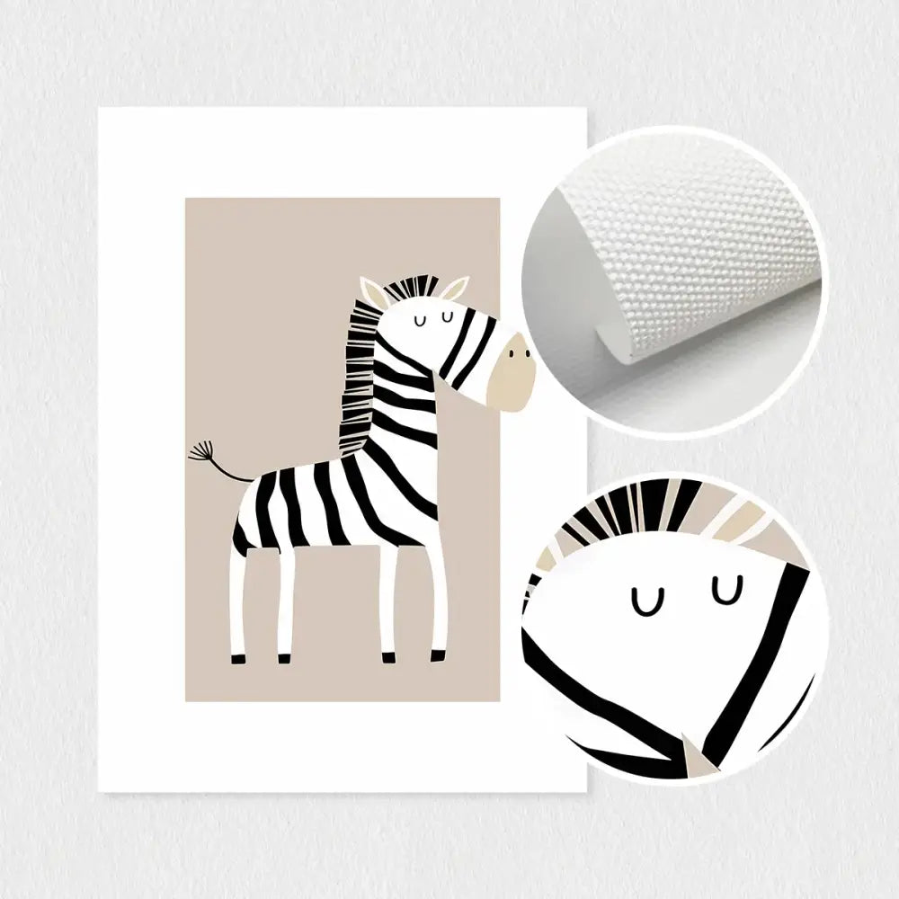 Bohemian minimalist animal forest art canvas set – toddler room