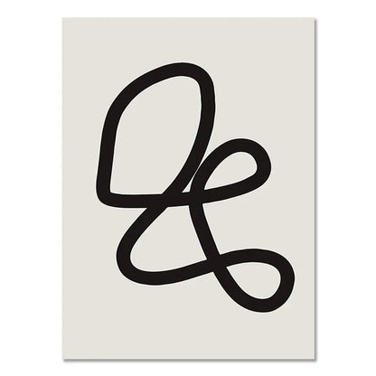 DecorBites™ Boho Geometric Line Canvas Wall Art