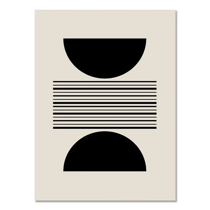 DecorBites™ Boho Geometric Line Canvas Wall Art