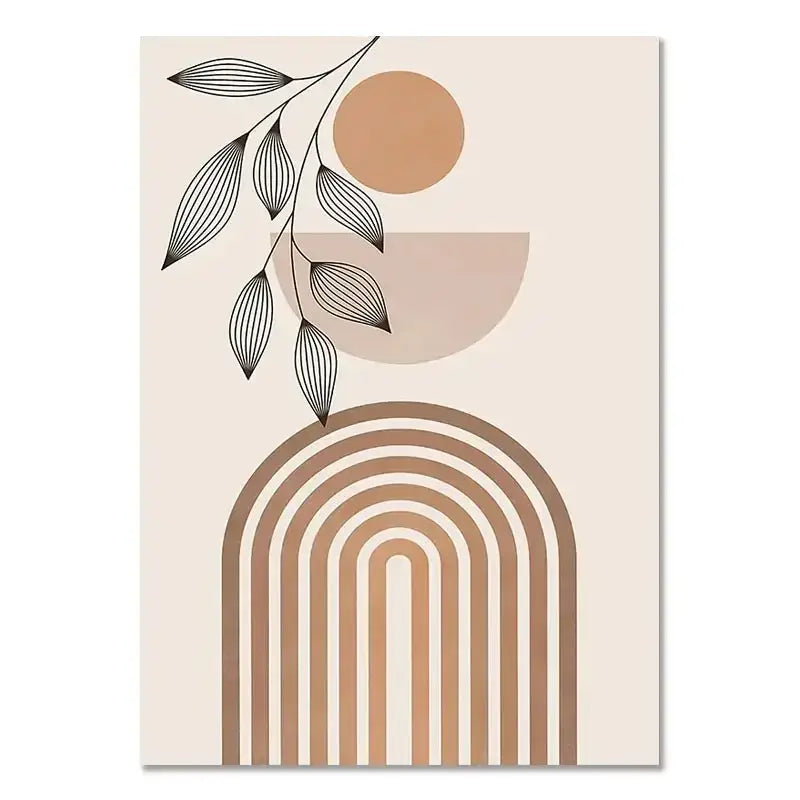 Boho light nordic minimalist canvas wall art set living room