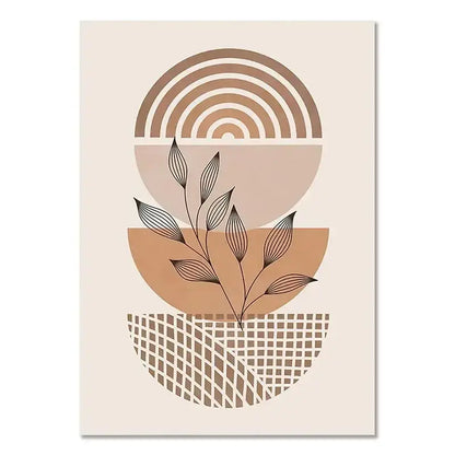 Boho light nordic minimalist canvas wall art set living room